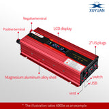 6000W Outdoor Inverter LCD Display Power Converter DC 12V /24V to AC 110v Auto 3000W 4000W Self-driving Tour Inverter