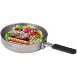 Lightweight Camping Titanium Cookware Set 2.8L Pot with 1.1L Pan for Outdoor Camping Backpacking Hiking Cooking Equipment