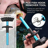 Fishing Tool Kit,4 in 1 Handheld Digital Fish Scale,Floating Fish Gripper Fishing Lanyard Fish Hook Remover Combo Kit