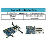 7/8 Series 24V30ACANRS485 Communication Intelligent Robot Lithium Battery Protection Board