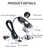 Mini Handheld 1000X/1600X Wifi/USB Digital Microscope Magnification Biological Microscope Skin Analyzer Skin Detector