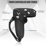 3in1 Touch Controller Silicone Grip Ring Cover+Adjustable Hand Strap +Thumb Caps for Oculus Quest 2 VR Protective Accessories