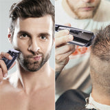 Facial body electric shaver grooming kit hair shaver for men wet dry beard shaving machine all in one electric razor 100v-240v