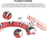 Smart Cat Toys Interactive Sensing Snake Eletronic Cat Teaser Indoor Play Kitten Automatic Toy For Cats Kitten USB Rechargeable