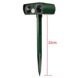 2PCS Solar Repellent Cat Repeller Scarer Dual Ultra Deterrent Garden Animal Chaser