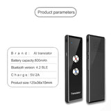68 Languages Instant Voice Translator Portable Smart Two-Way Translation for Learning Travelling Business Meet English Language