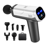 Massage Gun Deep Tissue Percussion Muscle Massager For Pain Relief 20 Speeds LCD Touch Display Fascia Gun Electric Body Massage