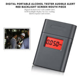 NEW Professional Alcohol Breath Tester Breathalyzer Analyzer Detector Test Keychain Breathalizer Breathalyser Device LCD Screen