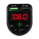 New New LED FM Transmitter Bluetooth-compatible 5.0 Car kit Dual USB Car Charger 3.1A 1A 2 USB MP3 Music Player support TF/U