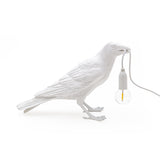 Bird Table Lamp Italian Seletti Bird Lamp Modern Resin Crow Desk Lamp for Living Room Bedroom Light Wall Sconce Home Art Decor