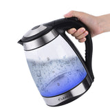 EU Plug 220V Electric Kettle With Automatic Power-off Glass Blue Light Kettle 1.8l Household Boiling Kettle Anti-scalding Glass