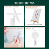 LED Daylight Makeup Mirror 3 Color Dimmable Lighting Modes High-Definition Cosmetic Mirror Touch Screen Switch Cosmetic Mirror