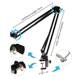 USB Microphone Three Color Set with Cantilever Support Shock Mount Microphone kit for PC Computer Professional Studio Microphone