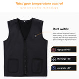 Fashion Men Women Electric Heated Vest Heating Waistcoat Warm Winter Heating Vest Jacket Outdoor Jacket Winter USB Heater