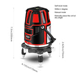 5 Lines 4D Laser Level Green Line SelfLeveling 360 Horizontal and Vertical Super Powerful Laser Level Red Beam Laser Level
