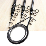 8pcs 8 Size Fishing Rod Guide Stainless Steel & Ceramic Tip Top Ring Circle Pole Repair Kit Set Fishing Fishing accessories