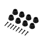 8 Pcs 30x20mm Rubber Feet Anti-vibration Base Pad Stand with Screws for HiFi Speaker Guitar Amplifier Car Subwoofer