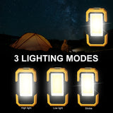 LED Work Light LED Magnetic Base  Clip Battery COB Flashlight Bright Handled Work Lamp For Car Repair Camping Emergency