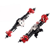 Aluminum Front Rear Portal Axle Assembled Axles for 1/10 Axial SCX10 II 90046 90047 RC Crawler Car Upgrades