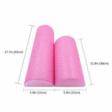 30-45cm Half Round EVA Massage Foam Roller Yoga Pilates Fitness Equipment Balance Pad Yoga Blocks With Massage Floating Point