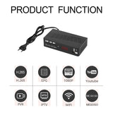 DVB-T2 TV Tuner VGA TV Box DVB T2 for Digital TV Receptor Wifi Receiver H.265 HEVC AC3 DVB-C Set-Top Box EU Plug