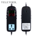 LED Digital Display Breeding Temperature Controller Electronic Thermostat Thermocouple Great Thermostat with Socket AC 90V~ 250V
