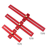 Aluminum Alloy Metric Line Scribe Ruler Positioning Measuring Ruler Woodworking Marking T-Ruler Tool Crossed Ruler T type Scribe