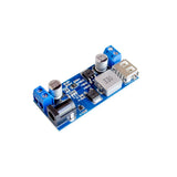 10PCS DC-DC 24V/12V To 5V 5A Step Down Power Supply Buck Converter Replace LM2596S Adjustable USB Step-down Charging Module