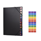 Expanding File A4 Folder Files Organizer Elastic String 24 Pocket Letter Size for Paper Documents Certificate Stationery Supplie