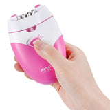 Kemei-189A Rechargeable Epilator Female Electric Epilator Painless Hair Removal Whole Body Available Bikini Whole Body Epilators