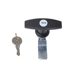 2pcs Anti-theft T-shape Handle Locks with Keys T Handle Garage Door Lock for Distribution Cabinet Caravan Trailer RV Toolbox