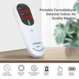 Formaldehyde Detector Indoor Air Quality Monitor HCHO and TVOC Monitor with Audible Alarm LED Indicator for Home HVAC System