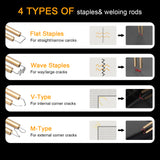 Hot Welding Nails Machine Car Bumpers Repairing Tool Hot Stapler Plastics Welding Repairing Machine with 5 Boxes Staple