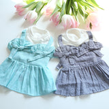 Dog Clothes Summer Cat Dog Dresses Puppy Pet Skirt Chihuahua Yorkshire Corgi Pomeranian Bichon Poodle Small Dogs Clothing 2021