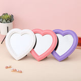 Makeup Mirror Vanity Mirror Desk Cosmetic Mirror Heart Shape Mirror for Makeup Handheld Vanity Cosmetic Compact Mirror for Women