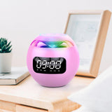 Rechargeable Bluetooth 5.0 Speaker Wireless Sound Box With LED Display Alarm Clock Hifi MP3 Music Play Compatible With TF Card