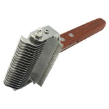 Crude Wood Pet Dog Nail Clipper Stainless Steel Open Knot Hair Removal Comb Cleaning Grooming Tools For Cats And Dogs Combs