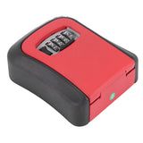 Password Key Lock Box Wall Mounted Zinc Alloy Key Box Weatherproof 4 Digit Combination Key Storage Lock Box