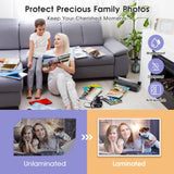 A4 Laminator 5 in 1 Hot and Cold Laminator with 30 Pieces A4 A5 A6 Laminating Pouches +Paper Cutter +Corner Rounder +Hole Punch