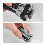 Waterproof  Shaver Razor  3D Triple Floating Blade Beard Trimmer  USB Rechargeable Shaving Machine Barbeador LED Display