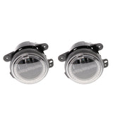 2 Pieces  4inch Dia White Led Fog Light RGB 4-Color Halo   for  Wrangler