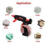 7/11mm Silicone Gun Hot Glue 30W/60W/100W Professional Deco Handgun With Bullets Metal Home Tools Toolboxes Kit Workpro