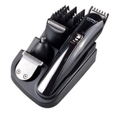 Kemei 4 In 1 Rechargeable Clipper Titanium Alloy Hair Clipper With Lettering Nose Hair Electric Shaver And Beard Trimmer Km-500