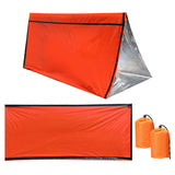2 Pack Emergency Sleeping Bag Waterproof PE Survival Sleeping Bag Lightweight Thermal Bivy Sack Portable Blanket for Camping