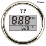 8000 rpm Tachometer Boat Car Marine Tacho Gauge with LCD Hourmeter 85mm Tachometer Diesel &amp;Gasoline Engine RPM Gauge 9~32V