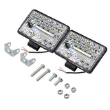 2Pcs Car Led Work Light 60W Highlight Off-road Vehicle Roof Searchlight Maintenance Auxiliary Light 12-80V Waterproof Light Bar