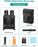 BOBLOV Night Vison Binoculars Night Vision Googles 1080P 400-800M Full Dark 8XDigital Night Vision Scope Hunting