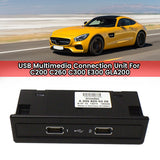 A1728202826 Car Dashboard USB Sockets For Mercedes-Benz C200 C260 C300 E300 GLA200 USB Hub Integrated Line Interface