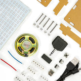 DIY electronic kit LED music spectrum display speaker SMD soldering project 12*11 FFT with case assembly parts