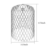 4Pcs Gutter Guard 3 Inch Expand Aluminum Filter Strainer Stops Blockage Leaves Debris
